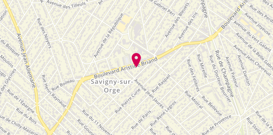 Plan de Agence de Savigny, 64 Boulevard Aristide Briand, 91600 Savigny-sur-Orge
