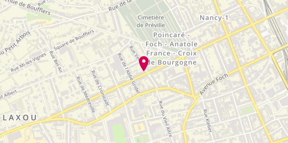 Plan de Cabinet Alain Bour Univers Immobilier, 34 avenue Anatole France, 54000 Nancy