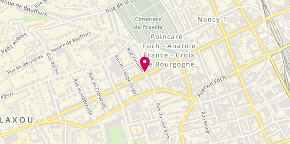 Plan de Glaudel Immobilier, 32 avenue Anatole France, 54000 Nancy