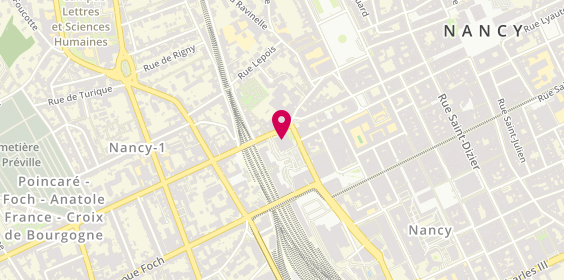 Plan de FONCIA | Agence Immobilière | Location | Nancy | Rue Piroux, 4 Rue Piroux, 54000 Nancy
