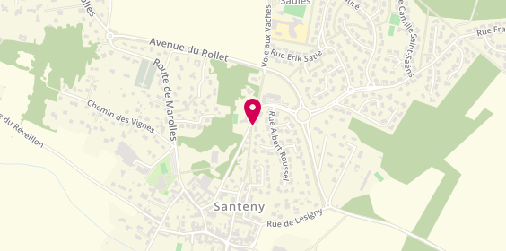Plan de W Santeny Immobilier, Centre Commercial du Domaine de Santeny
Rue du Rocher, 94440 Santeny