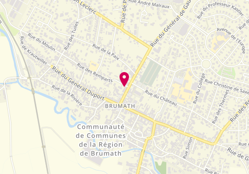 Plan de Immobilière Heckmann Brumath, 7 Rue du Général de Gaulle, 67170 Brumath