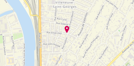 Plan de Agence Les Ecrivains, 45 Rue Émile Zola, 94190 Villeneuve-Saint-Georges
