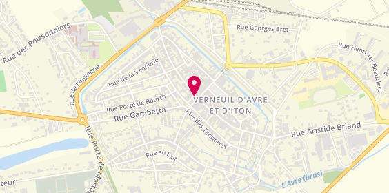 Plan de Laforet Immobilier, 358 Rue de la Madeleine, 27130 Verneuil d'Avre et d'Iton