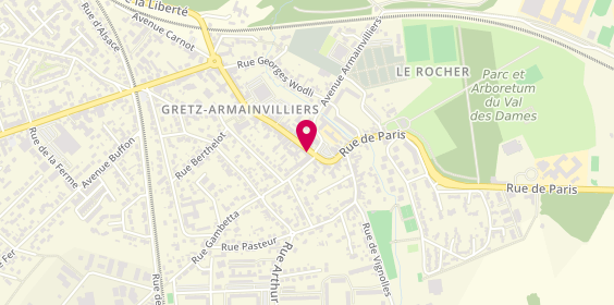 Plan de Agence Michel, 25 Rue de Paris, 77220 Gretz-Armainvilliers