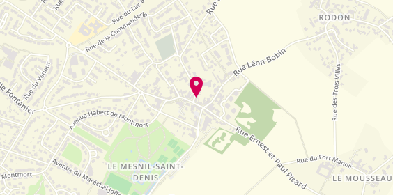 Plan de Agence Immobilière Courcier Immobilier - Mesnil Saint Denis, 4 Rue du Général Leclerc, 78320 Le Mesnil-Saint-Denis