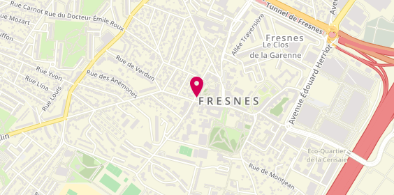 Plan de L'Adresse, 1 Rue Maurice Ténine, 94260 Fresnes