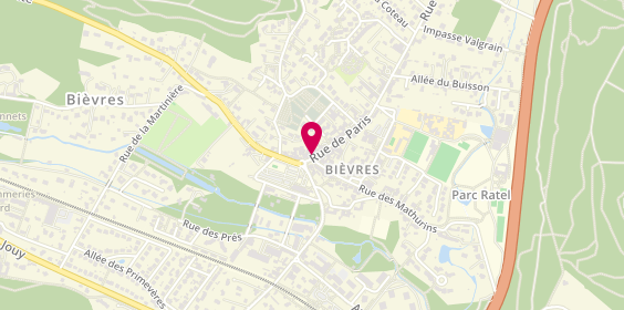 Plan de Cote Vallee Bievres Immobilier, 5 Rue de Paris, 91570 Bièvres