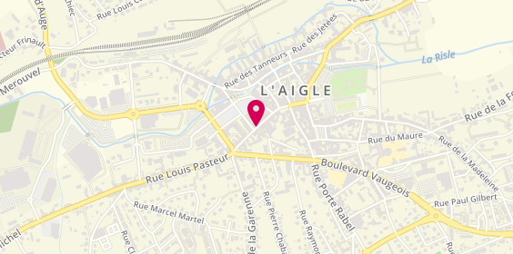Plan de Agence services immobilier l'Aigle, 17 Rue de Bec Hameau, 61300 L'Aigle