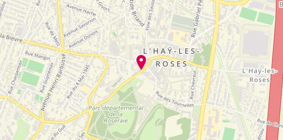 Plan de Agence immobilière l'Adresse l'Haÿ-les-Roses, 13 Rue Jean Jaurès, 94240 L'Haÿ-les-Roses