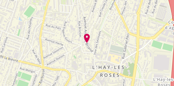 Plan de La Foret Laforet l'Hay-Les-Roses Lafor, 2 Aristide Briand, 94240 L'Haÿ-les-Roses