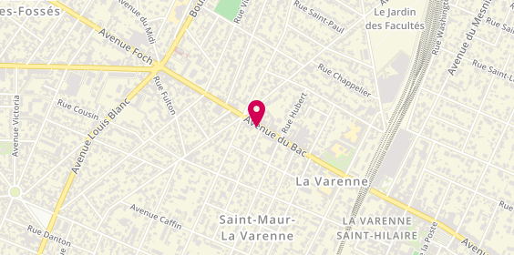 Plan de Ème Avenue, 36 avenue du Bac, 94210 Saint-Maur-des-Fossés