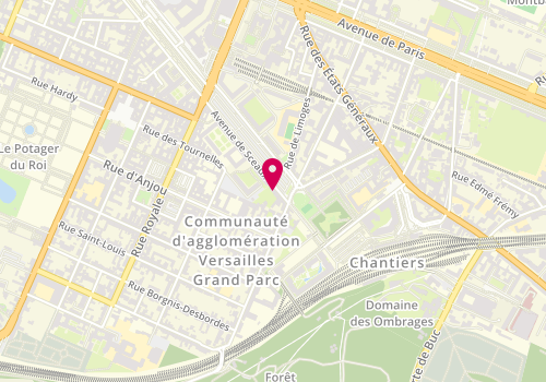 Plan de Véronique Saudreau, 46 avenue de Sceaux, 78000 Versailles