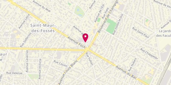 Plan de GANIM Immobilier (Syndic, Transaction, Location/Gérance), 58 avenue du Midi, 94100 Saint-Maur-des-Fossés