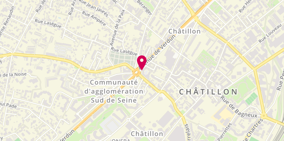 Plan de Stéphane Plaza Immobilier, 53 avenue de Verdun, 92320 Châtillon