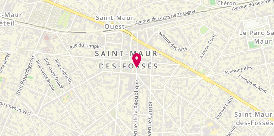 Plan de Orpi Saint-Maur Mairie, 15 Bis avenue de la République, 94100 Saint-Maur-des-Fossés