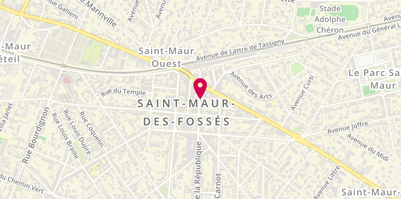 Plan de France Immobilier Mairie, 7 avenue de la République, 94100 Saint-Maur-des-Fossés
