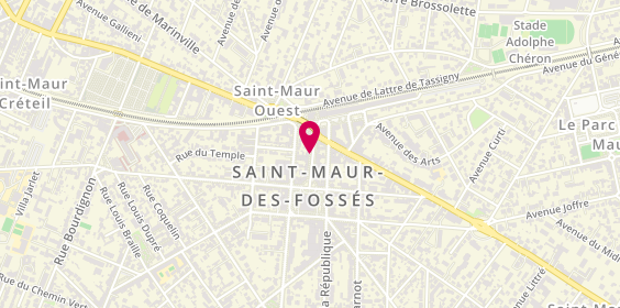 Plan de Agence Amicis Immobilier, 8 Avenue Charles de Gaulle, 94100 Saint-Maur-des-Fossés