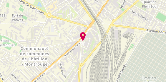 Plan de Compagnie Immobilière Parent ESI, 170 avenue de Paris, 92320 Châtillon
