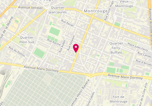 Plan de Century 21 Côté Écrivains, 146 avenue de la République, 92120 Montrouge