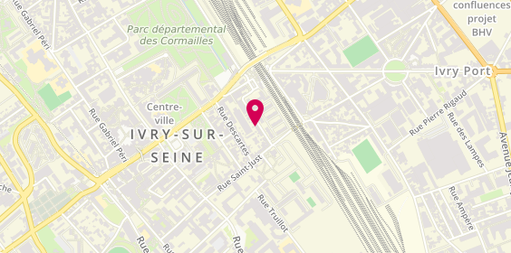 Plan de Orpi Ivry Immo, 11 Rue Pierre Guignois, 94200 Ivry-sur-Seine