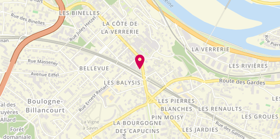 Plan de Agence Immobilière Cabinet Bellevue, 12 avenue du Général Galliéni, 92190 Meudon