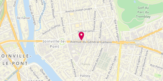 Plan de L'Adresse, 15 avenue du Général Gallieni, 94340 Joinville-le-Pont