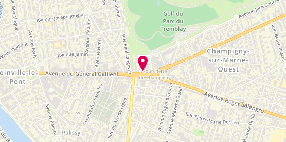 Plan de Agence de Champigny, 17 avenue Roger Salengro, 94500 Champigny-sur-Marne