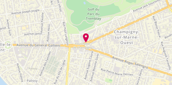 Plan de Guy Hoquet l'Immobilier, 5 avenue du Général de Gaulle, 94500 Champigny-sur-Marne
