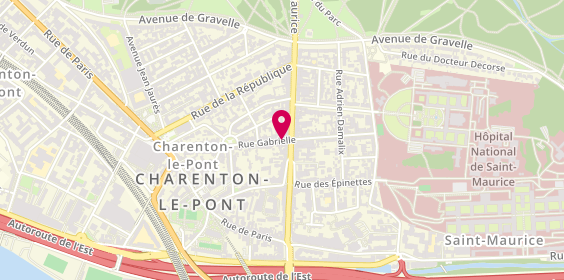 Plan de Etc Gestion, 43 Rue Gabrielle, 94220 Charenton-le-Pont