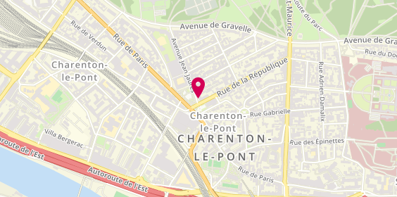 Plan de Laforêt Immobilier, 4 avenue Jean Jaurès, 94220 Charenton-le-Pont