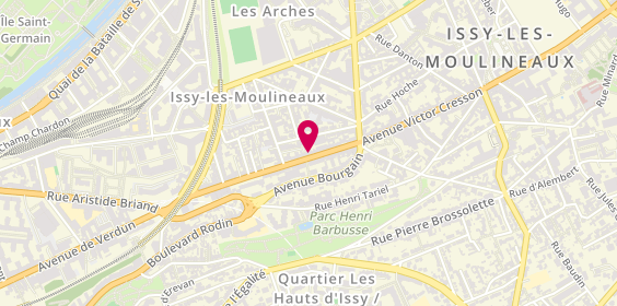 Plan de Nestenn Issy Les Moulineaux, 60 Avenue Victor Cresson, 92130 Issy-les-Moulineaux