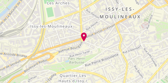 Plan de Arthurimmo.com, 1 avenue Bourgain, 92130 Issy-les-Moulineaux