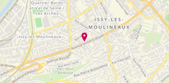Plan de Neouze-Clement-Gousse, 24 avenue Victor Cresson, 92130 Issy-les-Moulineaux