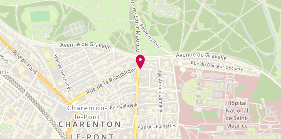 Plan de Ethica Gestion, 64 avenue du Maréchal de Lattre de Tassigny, 94410 Saint-Maurice