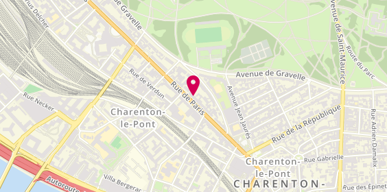 Plan de L'Adresse Valérie Immobilier, 92 Rue de Paris, 94220 Charenton-le-Pont