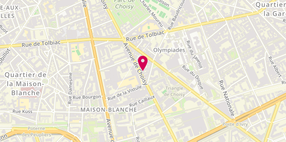 Plan de Dubois D13, 82 avenue de Choisy, 75013 Paris