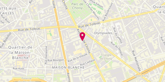 Plan de Alpha Immobilier, 101 avenue de Choisy, 75013 Paris
