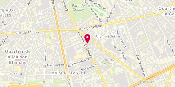 Plan de Agence Immobilière Patrimmo - ventes et locations, 90 avenue de Choisy, 75013 Paris