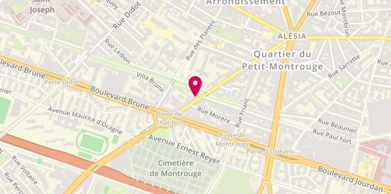 Plan de Igp, 64 avenue Jean Moulin, 75014 Paris
