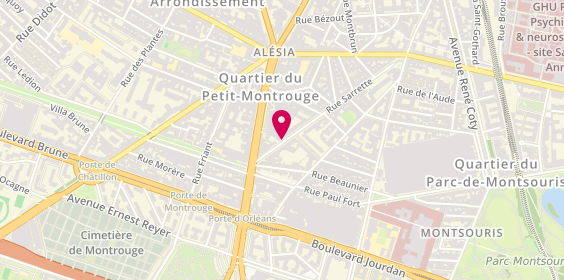 Plan de Vester, 48 Rue Sarrette, 75014 Paris