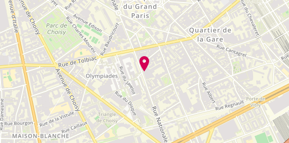 Plan de Atb Gestion, 64 Rue Nationale, 75013 Paris