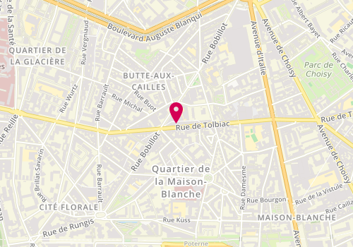 Plan de FAGES Catherine, 178 Rue de Tolbiac, 75013 Paris