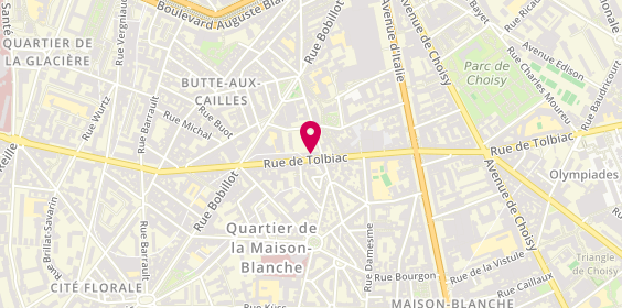 Plan de Century 21 Lutèce immobilier - Service Location et Gestion, 164 Rue de Tolbiac, 75013 Paris