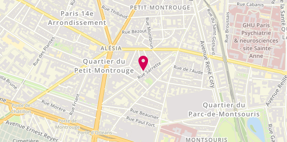 Plan de Cotragi, 24 Rue Sarrette, 75014 Paris