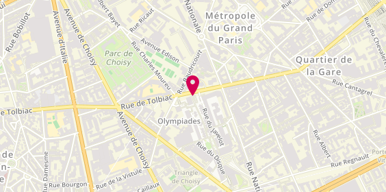 Plan de Directgestion, 105 Tolbiac, Bis, 75013 Paris
