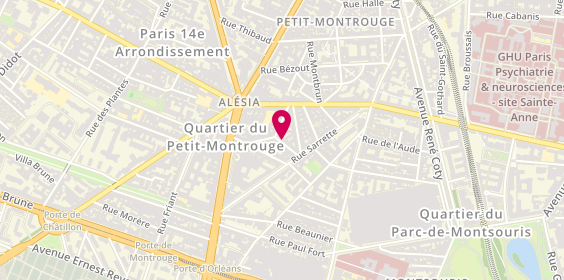 Plan de Lemercier Immobilier, 8 Adolphe Focillon, 75014 Paris