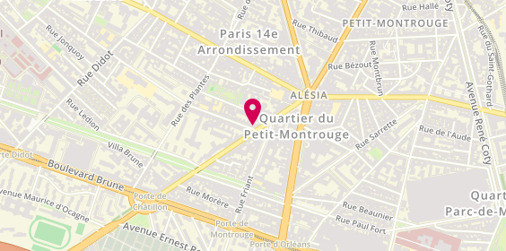 Plan de Cabinet Sourdin, 26 avenue Jean Moulin, 75014 Paris