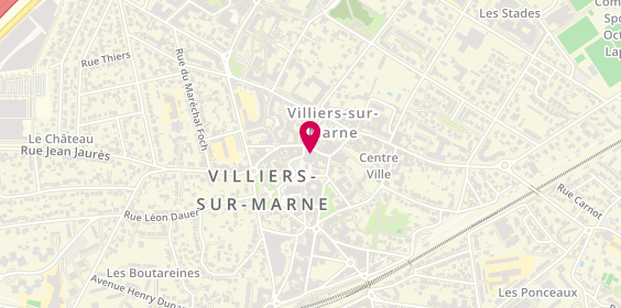 Plan de Guy Hoquet l'Immobilier, 3 place de l'Église, 94350 Villiers-sur-Marne