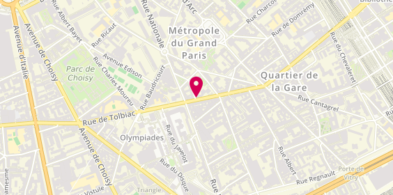 Plan de Century 21 Olympiades, 72 Rue de Tolbiac, 75013 Paris